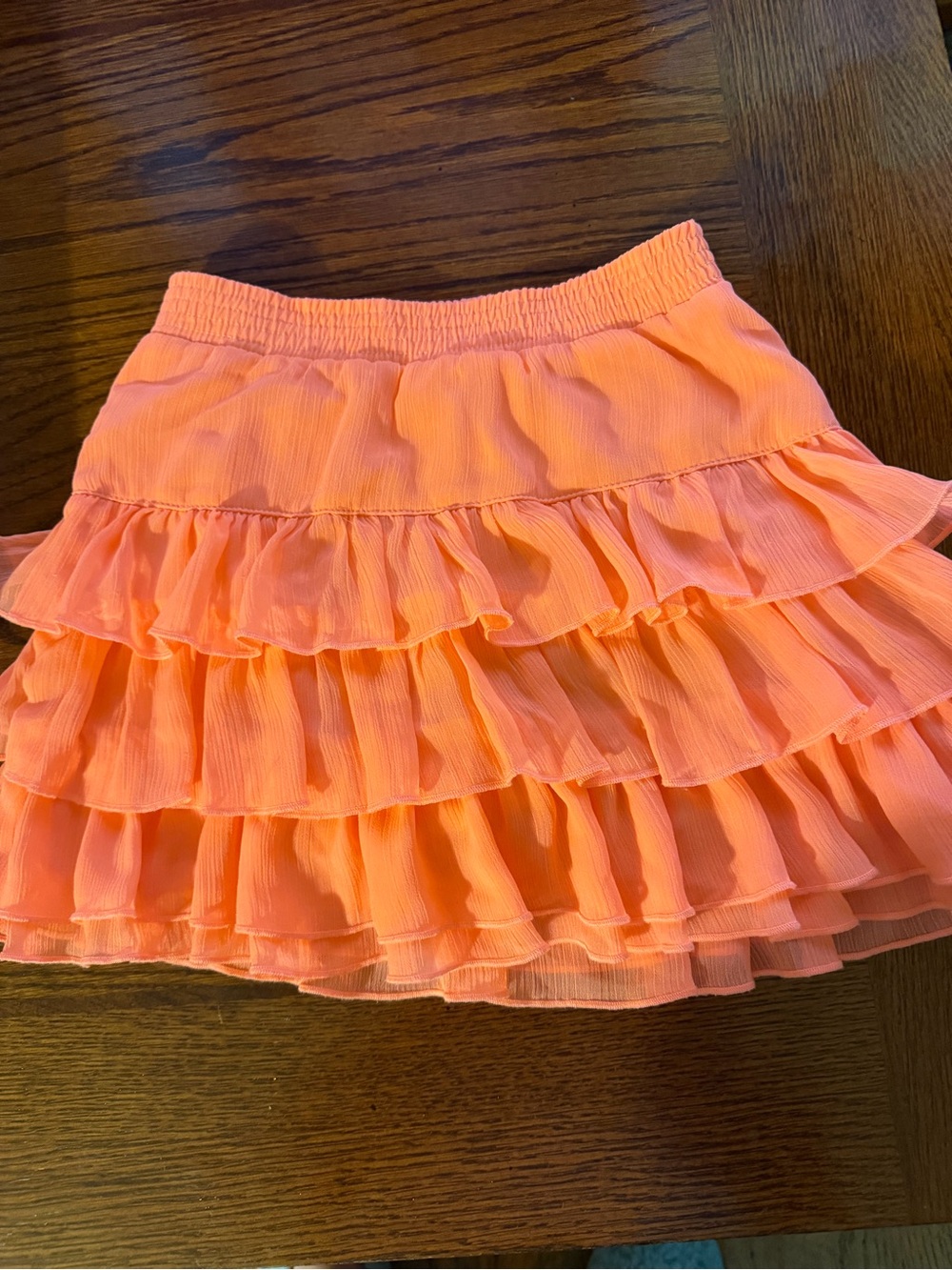 Sonoma Tiered Ruffle Skirt - Coral Pink